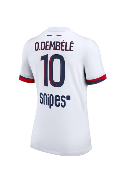 Paris Saint-Germain Ousmane Dembele #10 Jalkapallovaatteet Naisten Vieraspaita 2025-26 Lyhythihainen Paris Saint-Germain Ousmane Dembele #10 Jalkapallovaatteet Naisten Vieraspaita 2025-26 Lyhythihainen